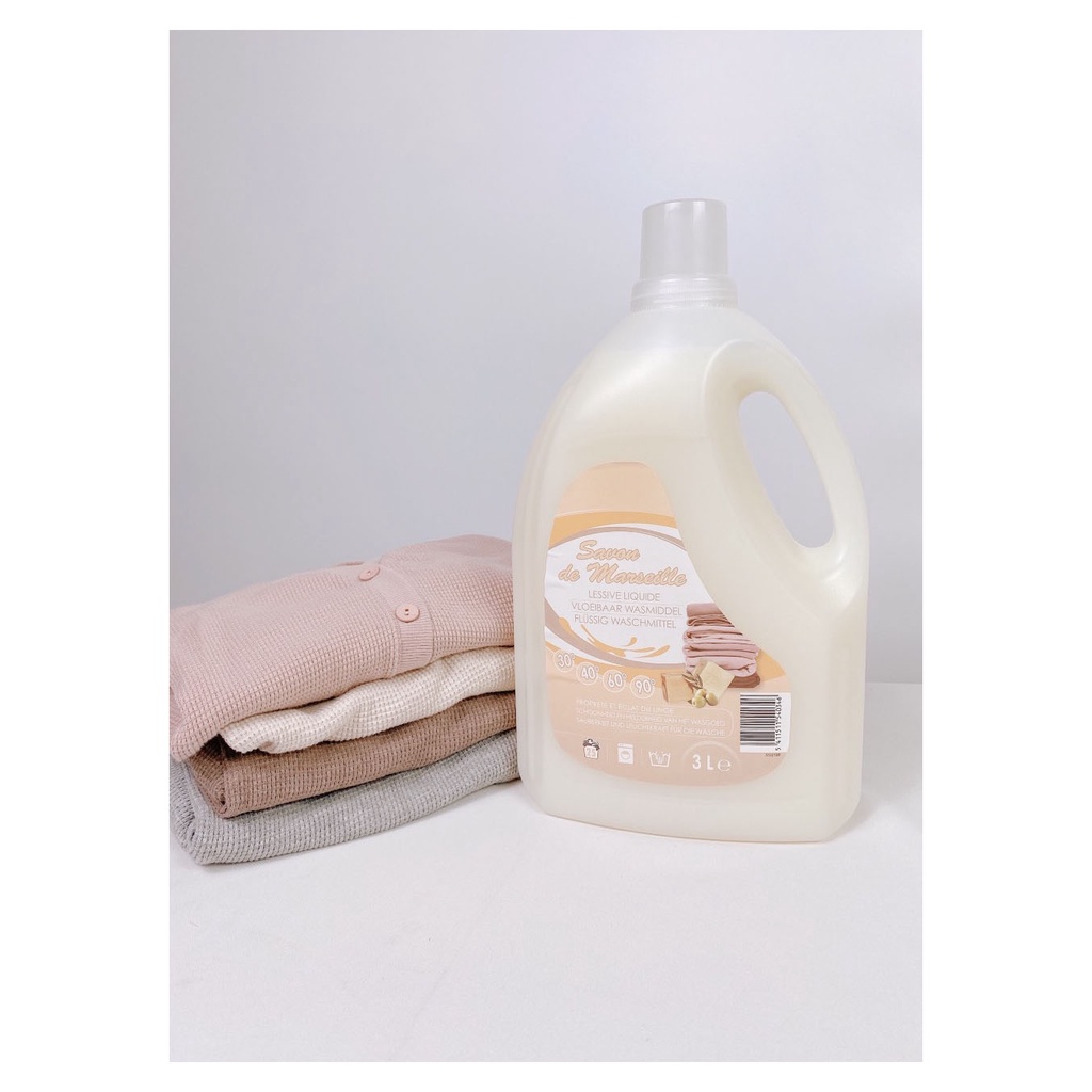 Nước giặt Savon Pháp 3L thơm mát nhẹ nhàng, an toàn cho da, nước giặt cả 2in1