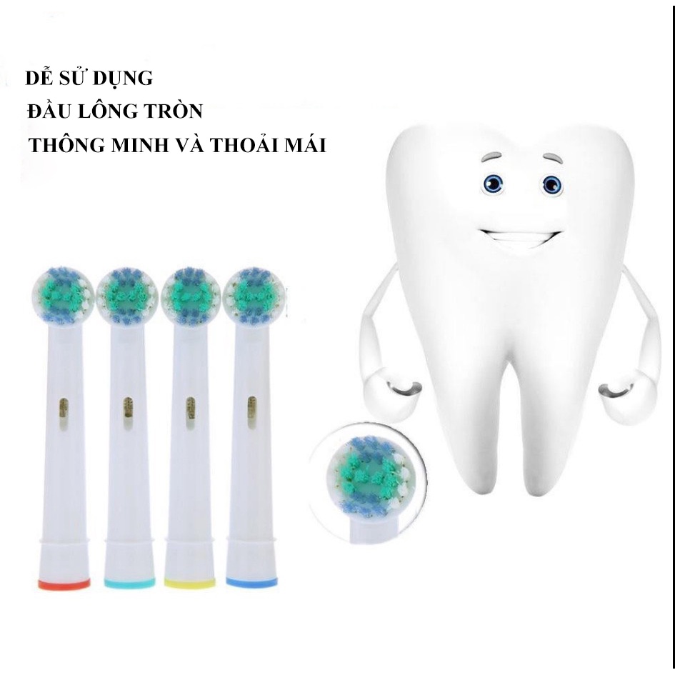Đầu Bàn Chải Đánh Răng Điện Oral-B Thay Thế Phù Hợp Tất Cả Các Loại Bàn Chải Oral-B