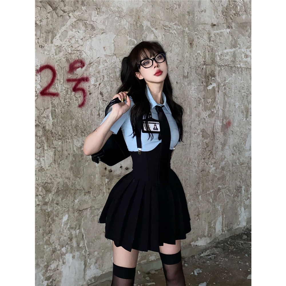 Set Áo Thun Ngắn Tay Và Chân Váy Phong Cách Nhật Bản Thời Trang Mùa Hè Mới Cho Nữ