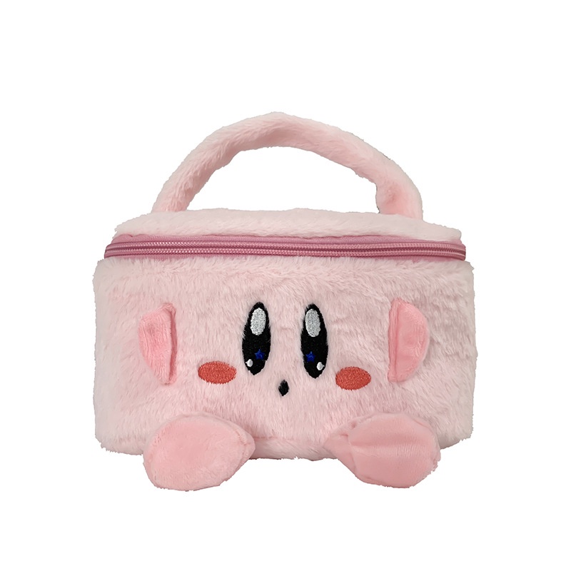 Ag Sanrio Kirby Alien Kuromi mymelody Túi Đựng Mỹ Phẩm Phối Lông Xù Nhỏ Gọn Dễ Thương
