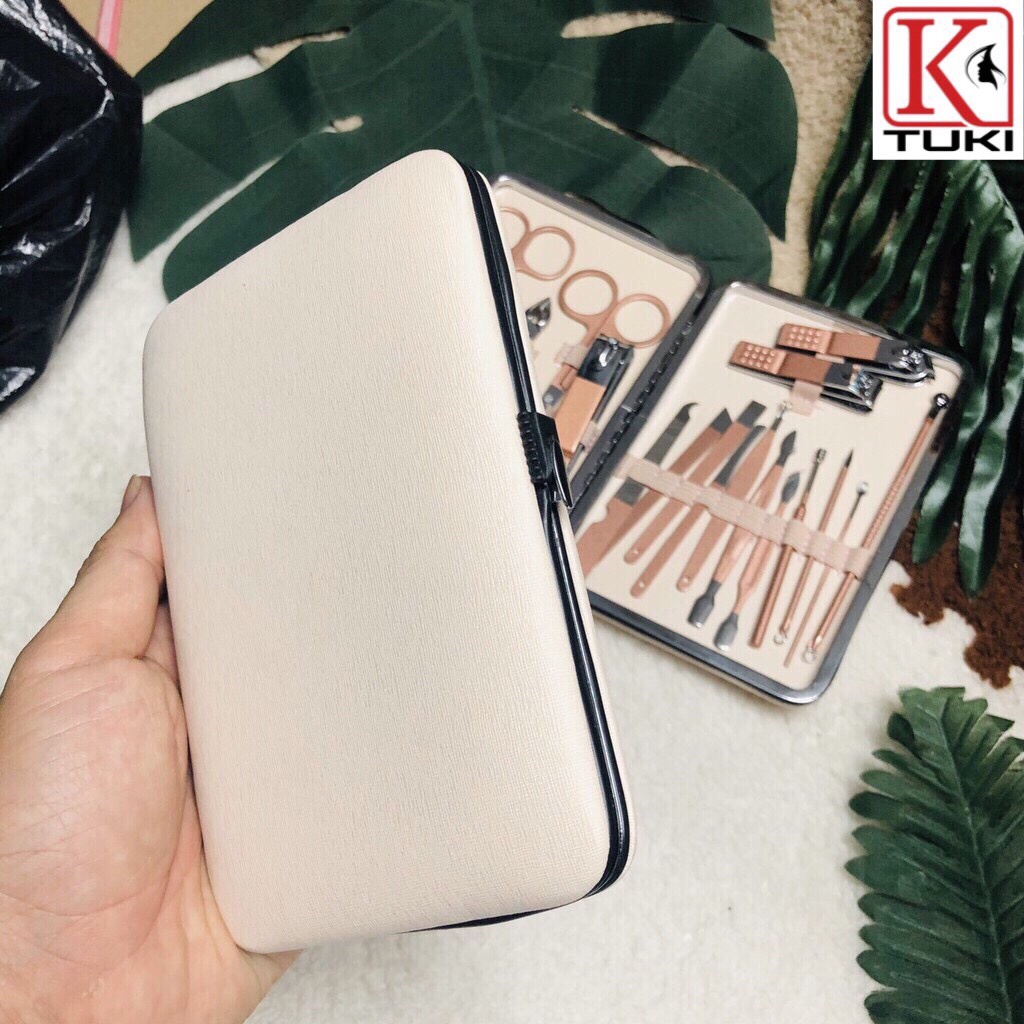 Bộ dụng cụ làm móng đa năng 18 món kèm hộp đựng