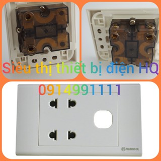 Ổ cắm đôi 2 chấu 1 lỗ chính hãng SINO S18