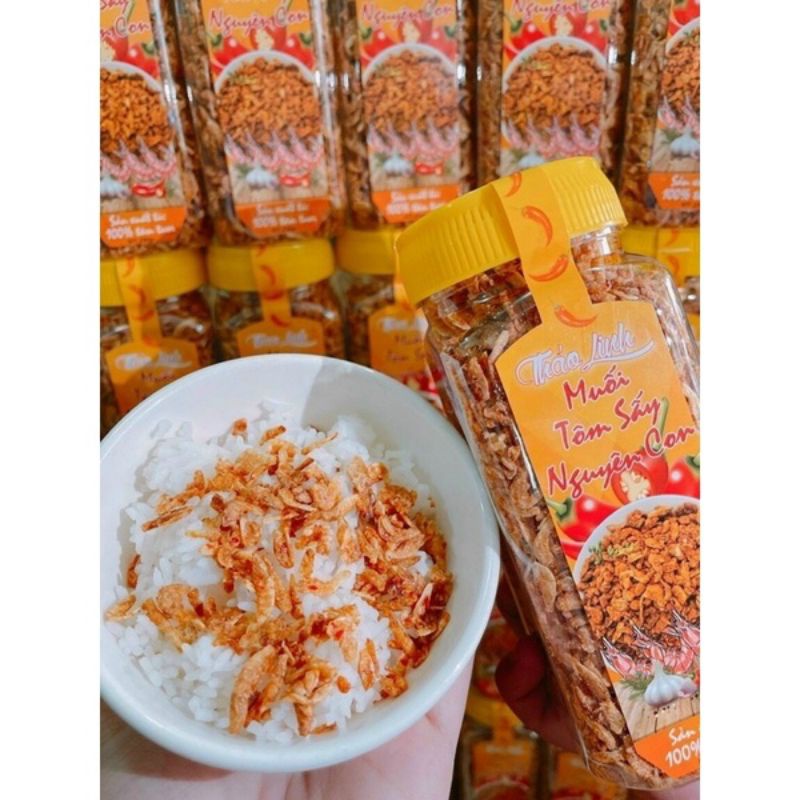 MUỐI TÔM SẤY NGUYÊN CON THẢO LINH HŨ 230GR - MUỐI TÔM THẢO LINH - Lùn Con Food