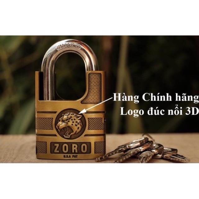 Ổ khoá 6 phân chống cắt ZORO 4 chìa