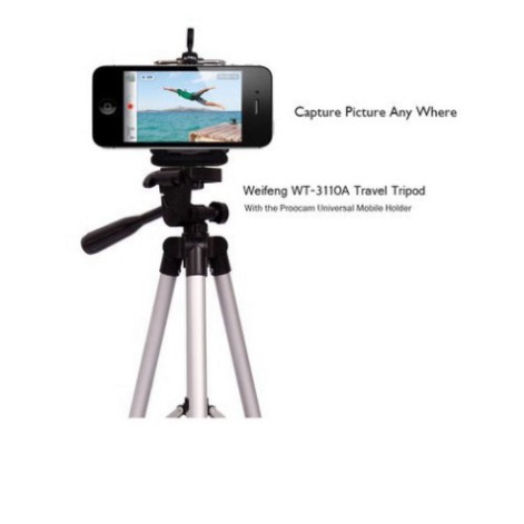 Bộ 1 Tripod  kèm 1 Giá đỡ điện thoại và 1 Remote | BigBuy360 - bigbuy360.vn