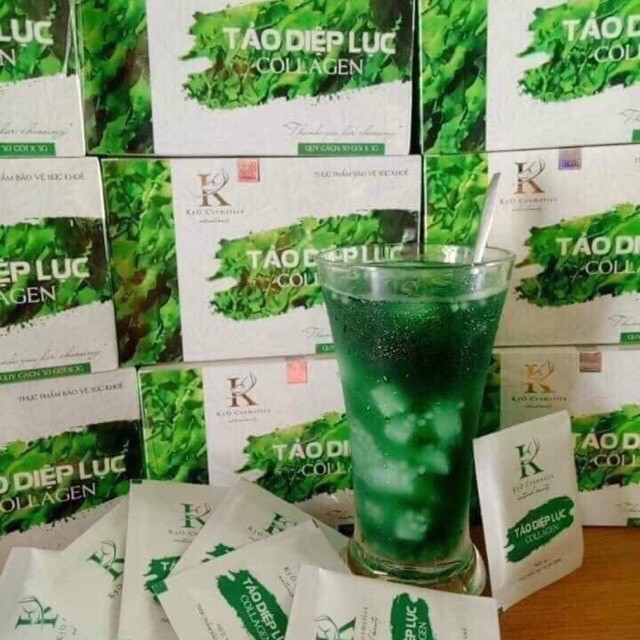 TẢO DIỆP LỤC COLLAGEN KYO HỘP 30 GÓI. | BigBuy360 - bigbuy360.vn