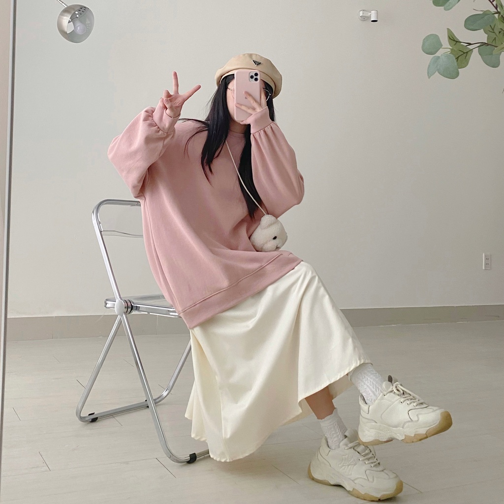 Áo Sweater Nữ JEM CLOSET Chất Nỉ Form Rộng Phong Cách Hàn Quốc KAN Dễ Thương 10412
