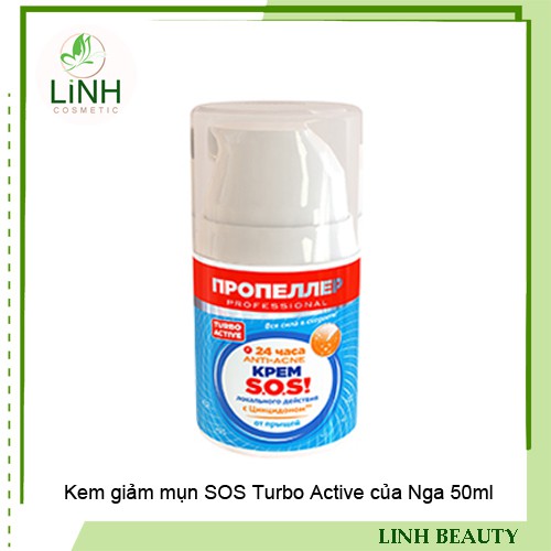 Kem giảm mụn SOS Turbo Active của Nga 50ml