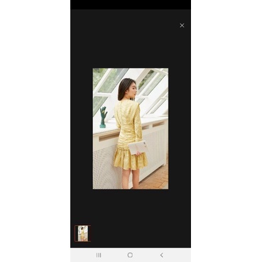 Đầm vàng auth size L