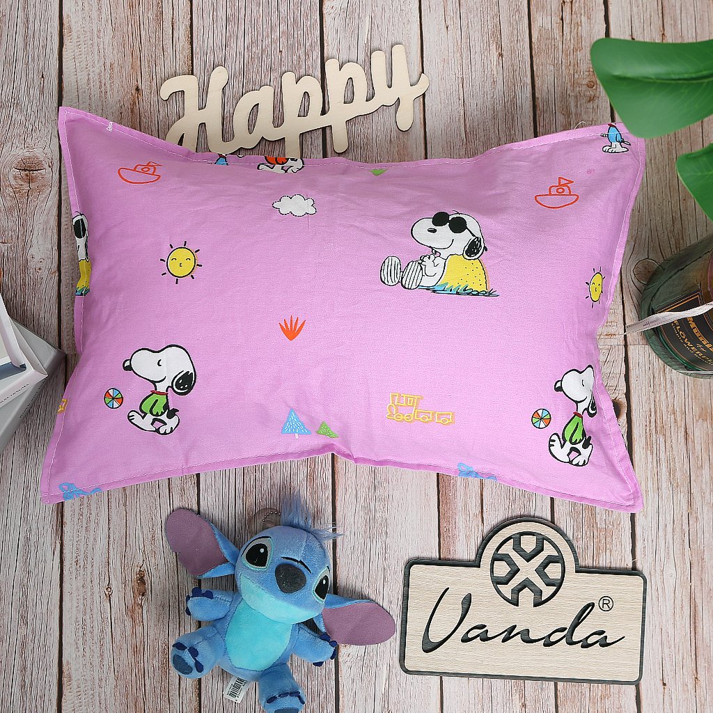 Gối đầu cho bé - Vỏ cotton nhập khẩu nhiều họa tiết dễ thương kích thước 30x45 cm