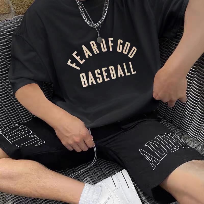 Áo thun tay lỡ Baseball FOG Essentials ,áo phông T shirt nam nữ unisex , MSW Town | BigBuy360 - bigbuy360.vn