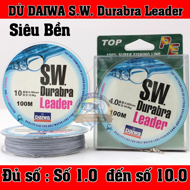 Dây Dù Siêu Bền Daiwa SW Durabra leader 100m