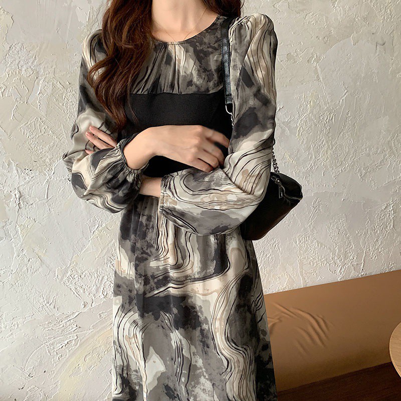 Đầm Tay Dài Kiểu Dáng Retro Thời Trang Cho Nữ | BigBuy360 - bigbuy360.vn