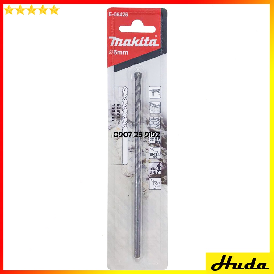 Mũi khoan tường chân trụ 6.0-14.0x150mm Makita