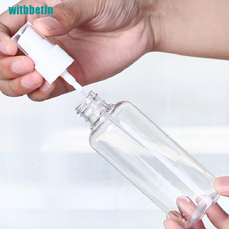 (Hàng Mới Về) Chai Rỗng Trong Suốt Dạng Xịt 30 / 50 / 100ml Dùng Chiết Mỹ Phẩm Khi Đi Du Lịch