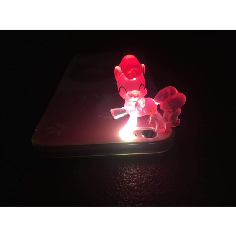 Mô hình Ngựa Pony nhựa trong phát sáng đèn led chính hãng