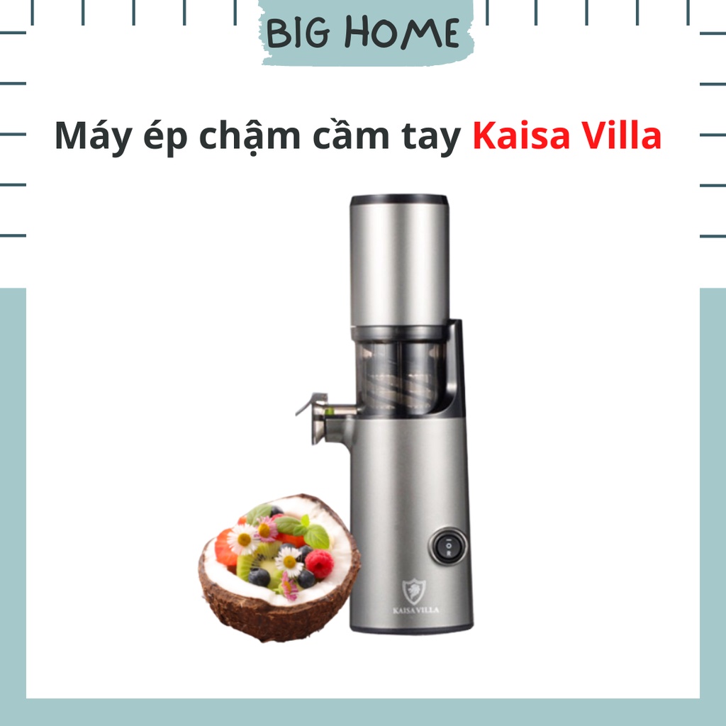Máy ép chậm cầm tay Kaisa Villa KV-ZS166, máy ép chậm mini ép cực khỏe, dễ dàng tháo lắp, bảo hành chính hãng 12 tháng