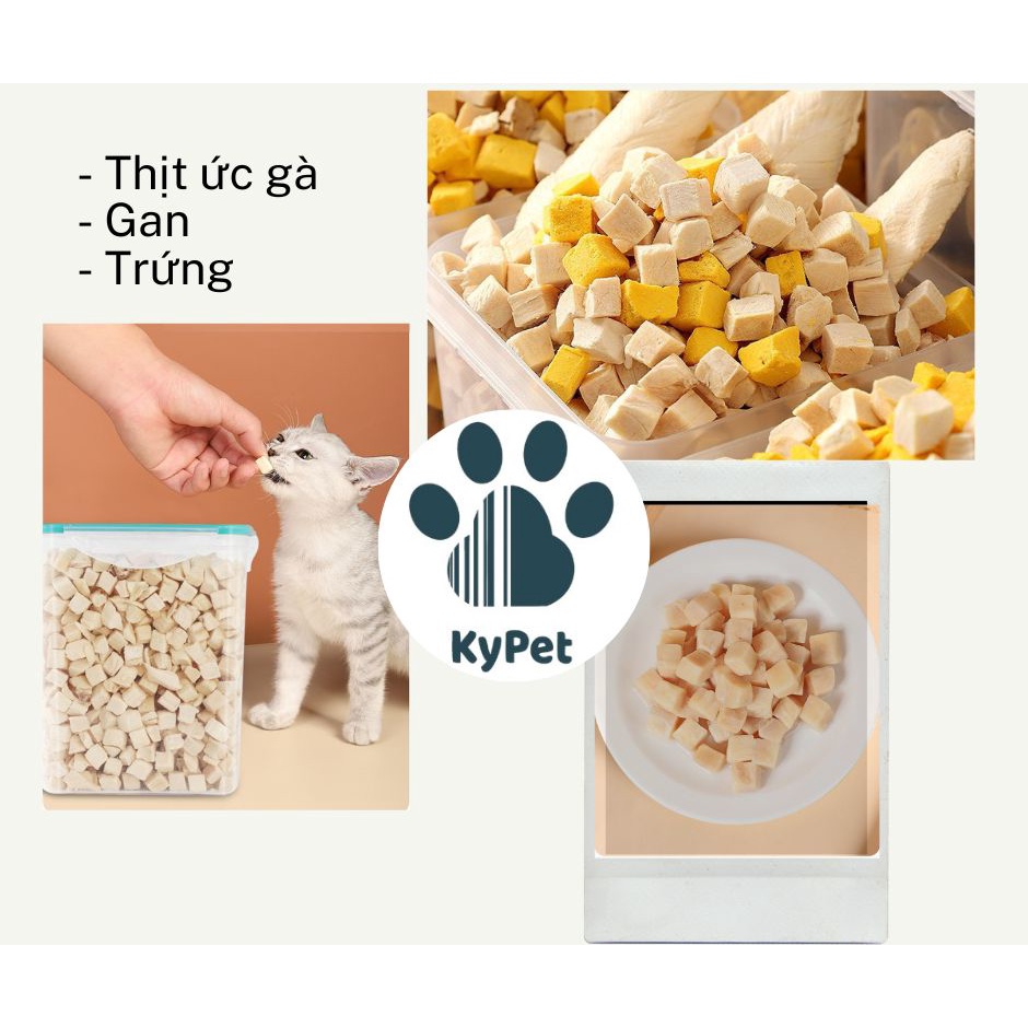 Thịt Sấy Hỗn Hợp cho chó mèo- hộp 500g