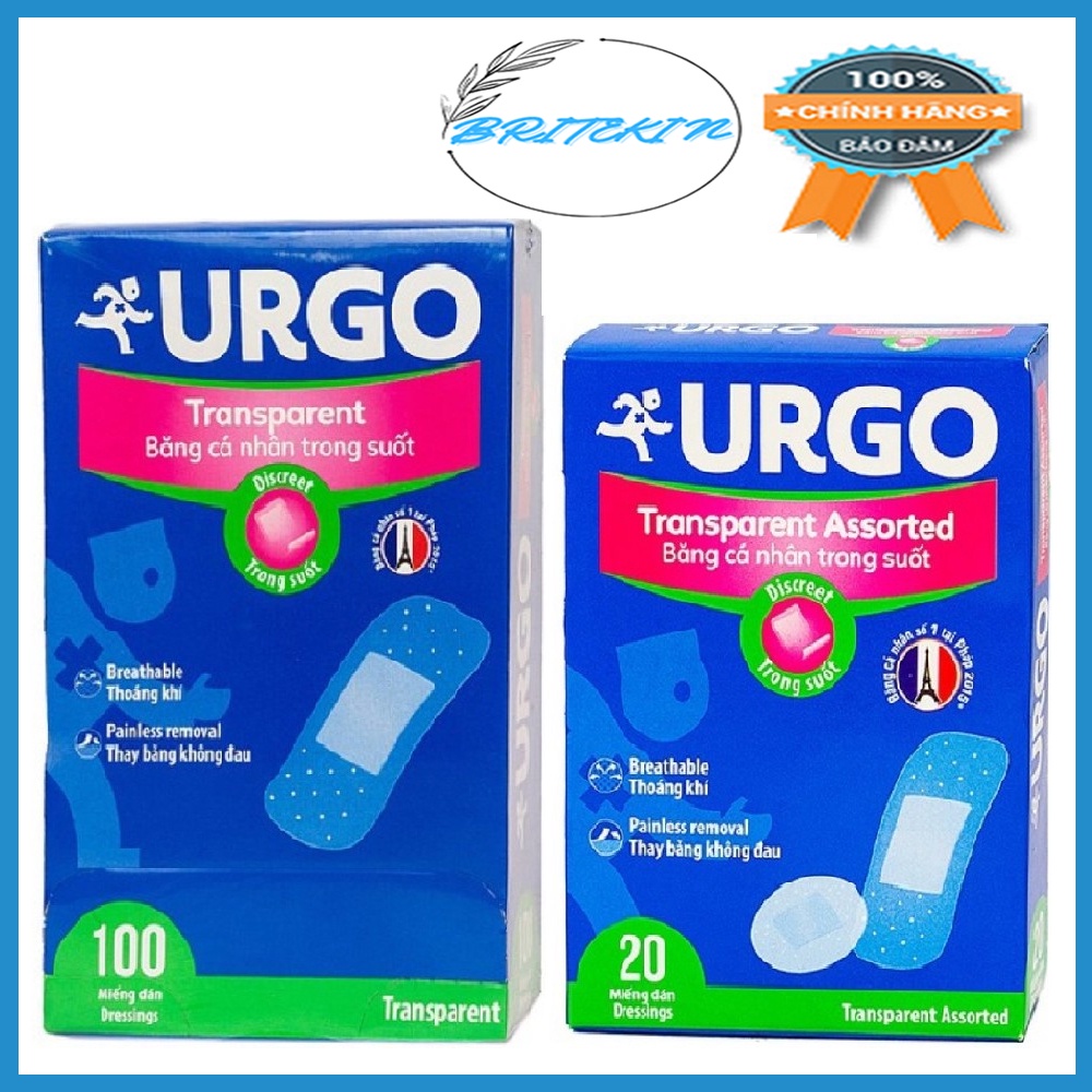 Băng Cá Nhân Trong Suốt Urgo Transparent Arssorted