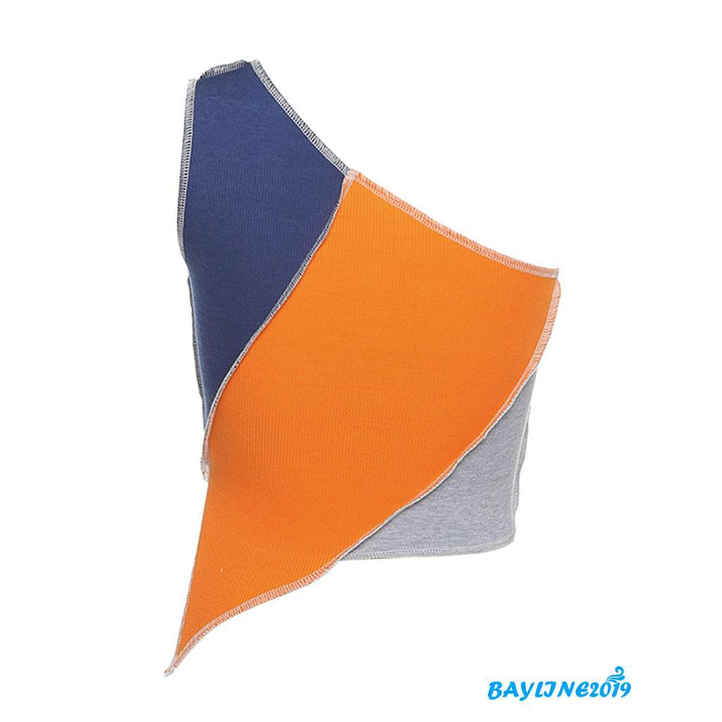 Áo Thun Gân Tay Dài 1 Vai Quyến Rũ Cho Nữ