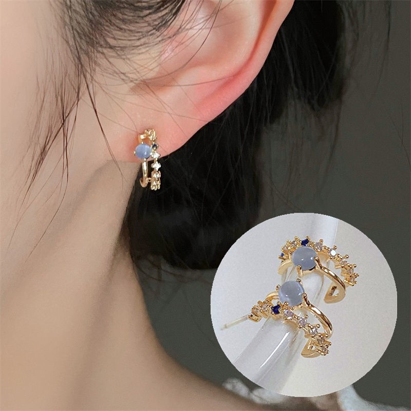 Khuyên Tai Nữ Đính Ngọc Thời Trang Hàn