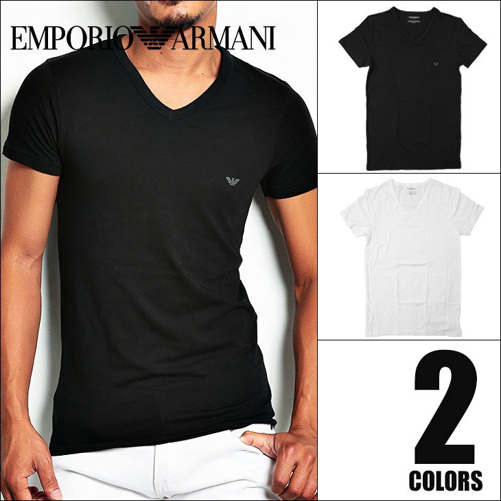 Áo Thun T-shirt Cổ Tim Tay Ngắn EMPORIO ARMANI CC718-110810