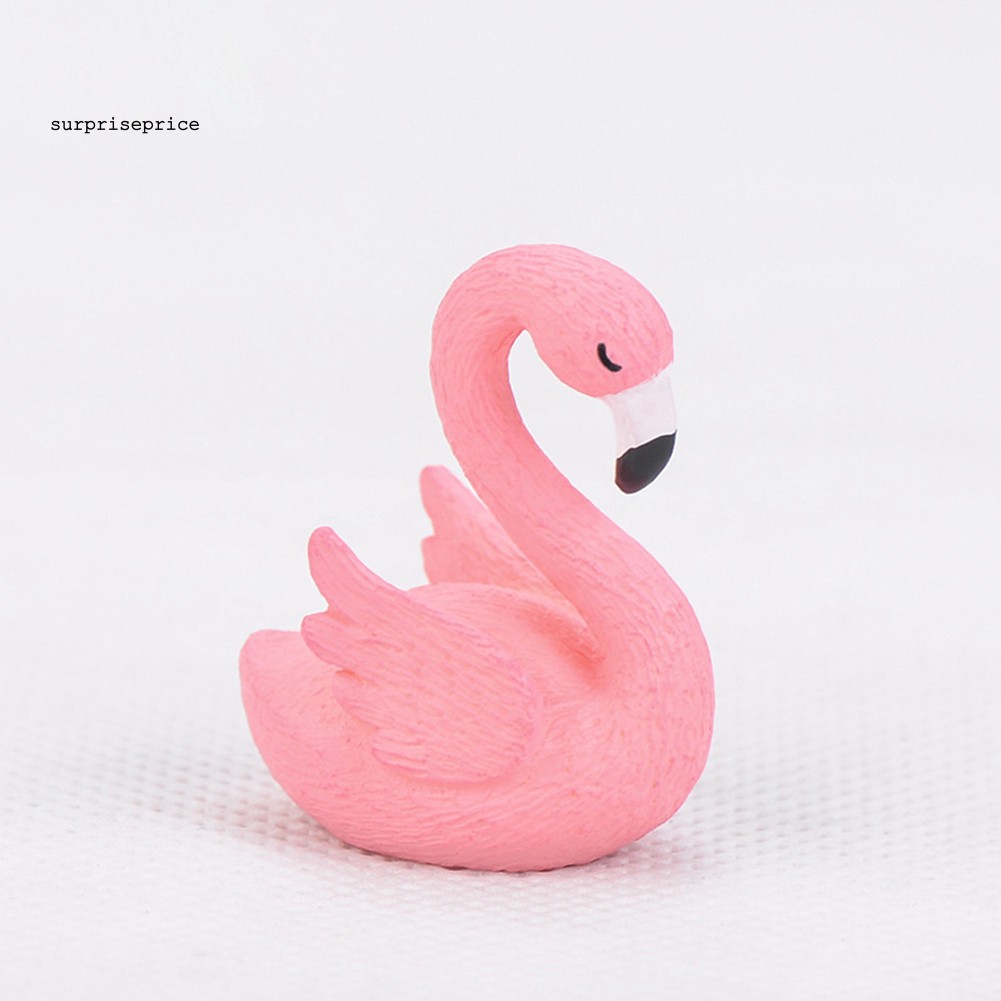 Mô hình chim hồng hạc kích thước nhỏ trang trí