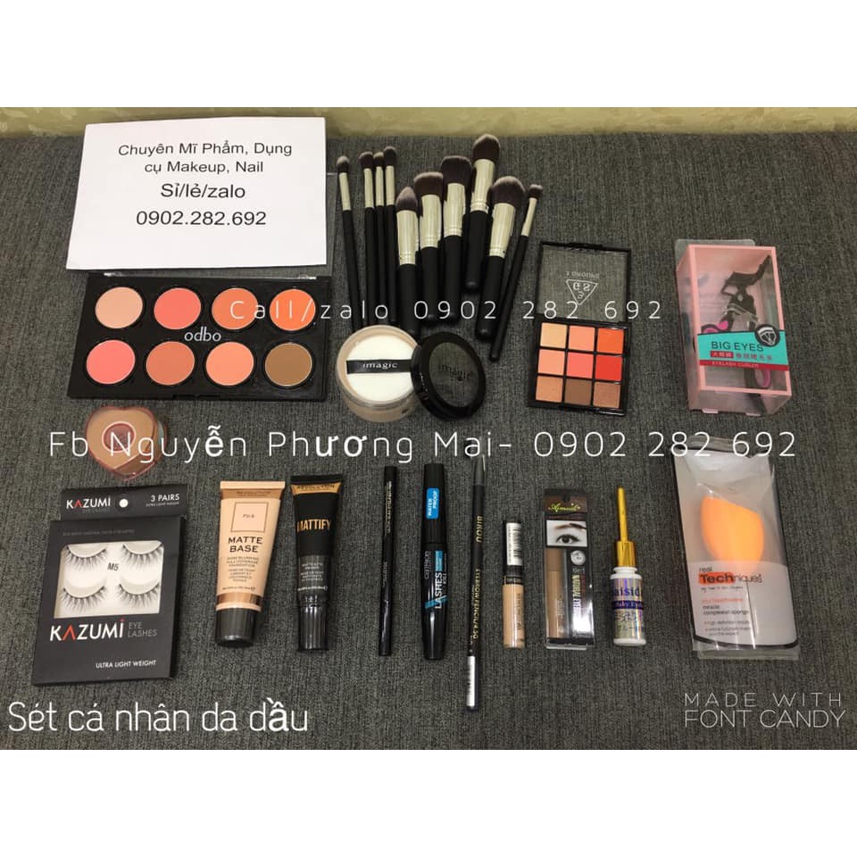 Sét Đồ Makeup Cá Nhân Cho Da Thường, Da Dầu, Da Khô, Da Hỗn Hợp, Da Nhạy Cảm