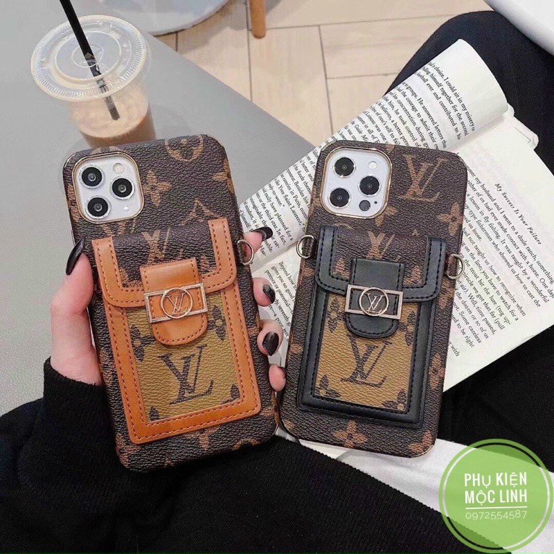 11 | 12 | 13 | 14 Pro Max | Plus | Xs max - Ốp ví cài thẻ và tiền kiêm chân chống Iphone sang chảnh