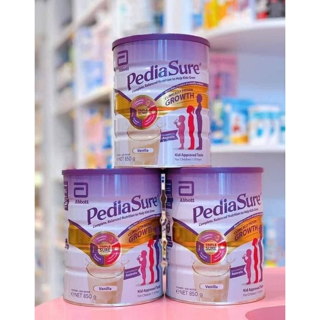 (Date T11/2022)Sữa pediasure Úc vị vani hộp 850g