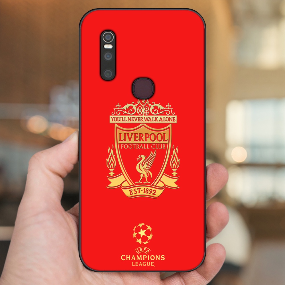 Ốp lưng Vivo V15 viền đen in hình Liverpool FC