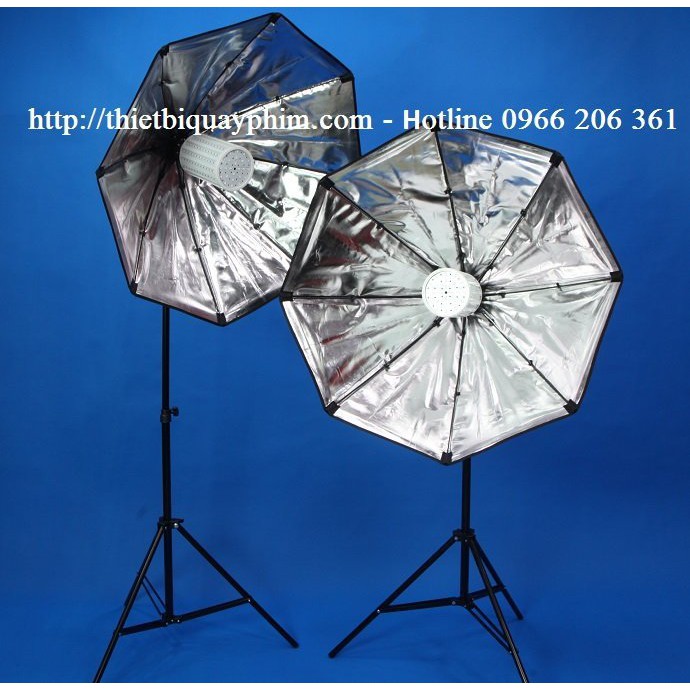 Combo 2 đèn LED360 60w softbox bát giác 75cm