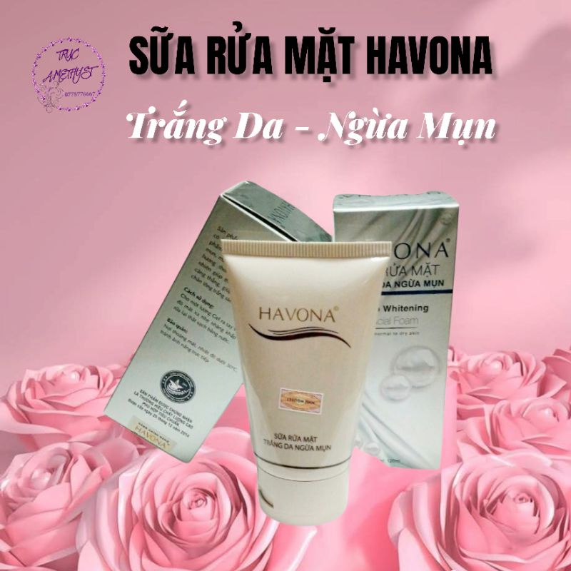 SỮA RỬA MẶT TRẮNG DA NGỪA MỤN HAVONA