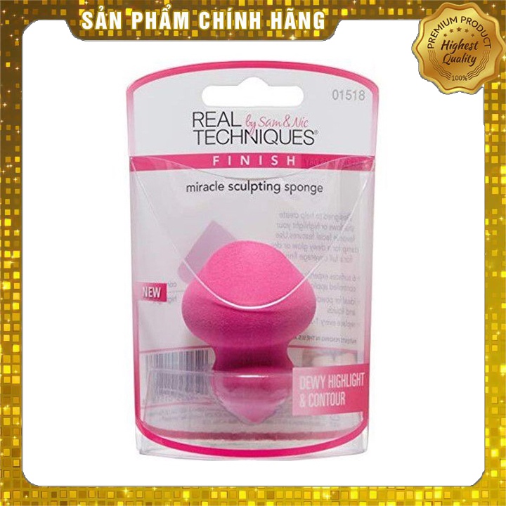 Mút Trang Điểm Real Techniques Tạo Khối Và Highlight Finish Miracle Sculpting Sponge