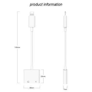 2 in1 Charging Audio Adapter Cable Converter for iPhone 7 8 Plus X  ISO10.3