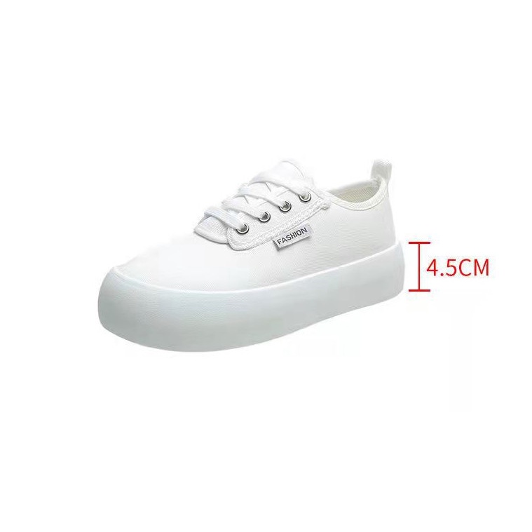 Giày thể thao nữ độn đế bánh mỳ trơn hot năm 2022 ( có 3 mầu )