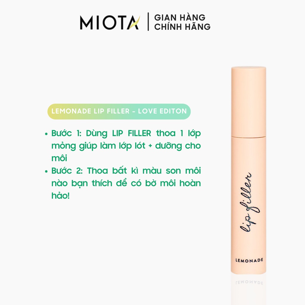 Son lót làm đầy rãnh môi Lip Filler Lemonade 4,5g