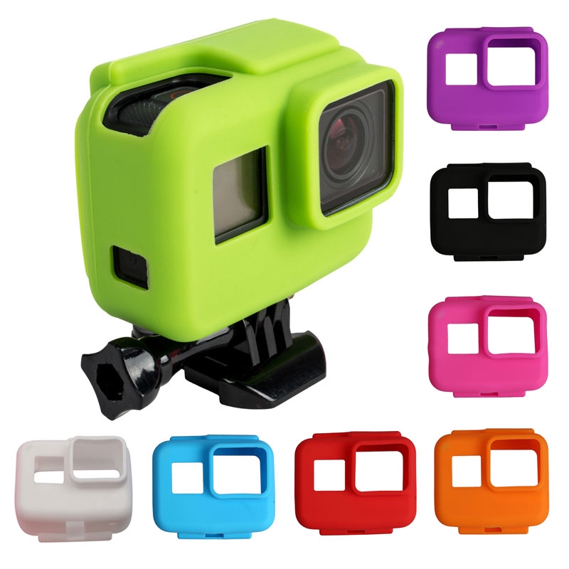 Vỏ Silicon Mềm Màu Đen Bảo Vệ Camera GoPro Hero 5 6 7 Go Pro 5