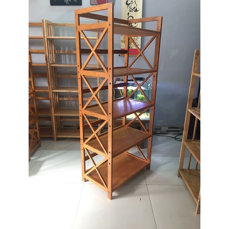 Kệ Lò Vi Sóng Gỗ 5 Tầng Ngang 64cm Sâu 38cm