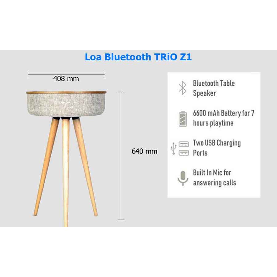 Loa Bluetooth, Trang Trí TRIO Z1- Hàng chính hãng - new 100%