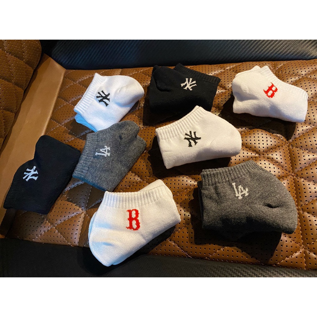 Set 8 Đôi Vớ Mlb Chất Liệu Cotton Thời Trang Xuân Hè Cho Cặp Đôi