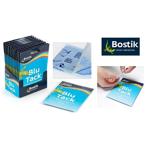 Đất Sét Dính Dẻo Tái Sử Dụng Đa Năng Bostik Blu Tack 60G