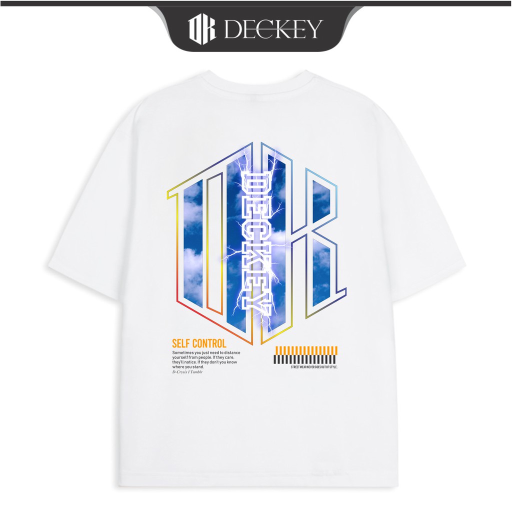 Áo Thun Cotton Unisex Nam Nữ Form Rộng Local Brand DECKEY SELF CONTROL