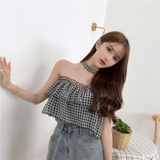 áo trễ vai chocker mặc 2 kiểu