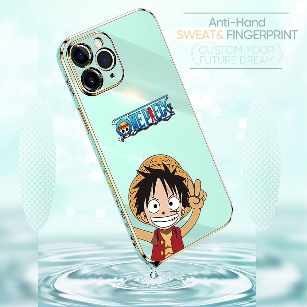 Samsung Galaxy S22 Plus Ultra S22+ 5G For Phone Case Soft Casing Silicone Cartoon Happy Straw Hat Kid Electroplating Full Cover Shockproof TPU Cases