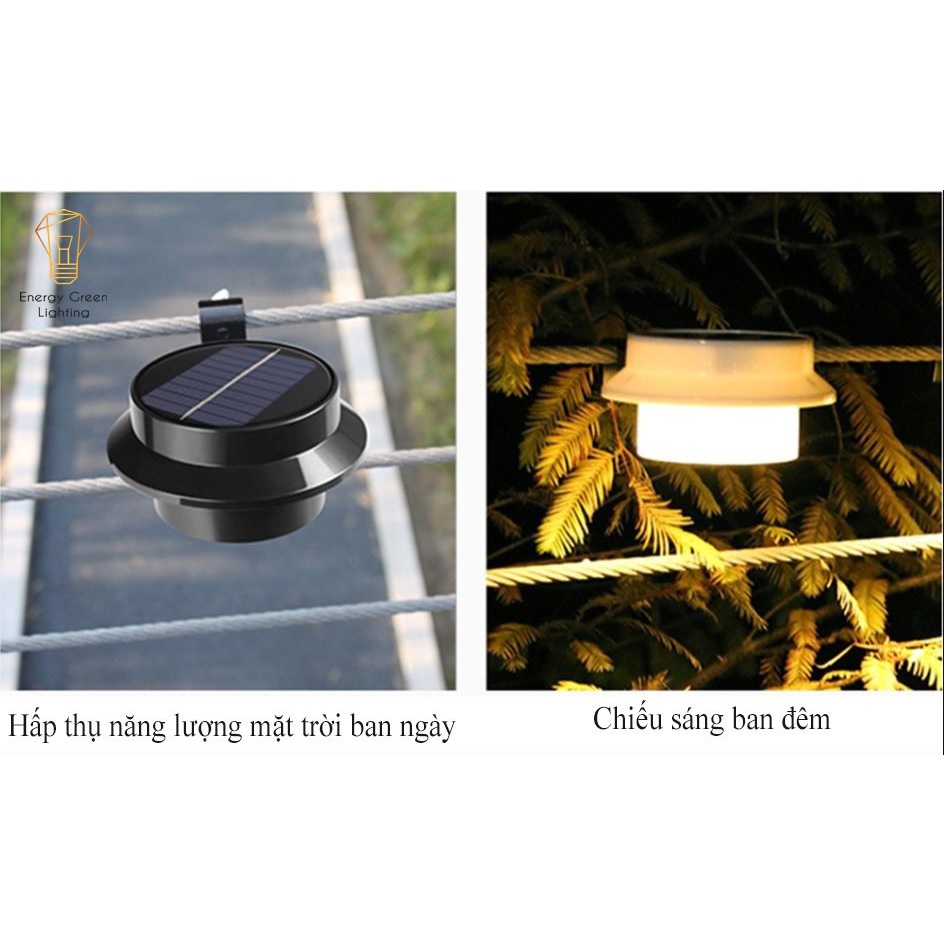 Đèn LED Gắn Tường Năng Lượng Mặt Trời Energy Green Lighting MT-153 - 3 Mắt Led Chiếu Sáng Lối Đi - Chân Cầu Thang