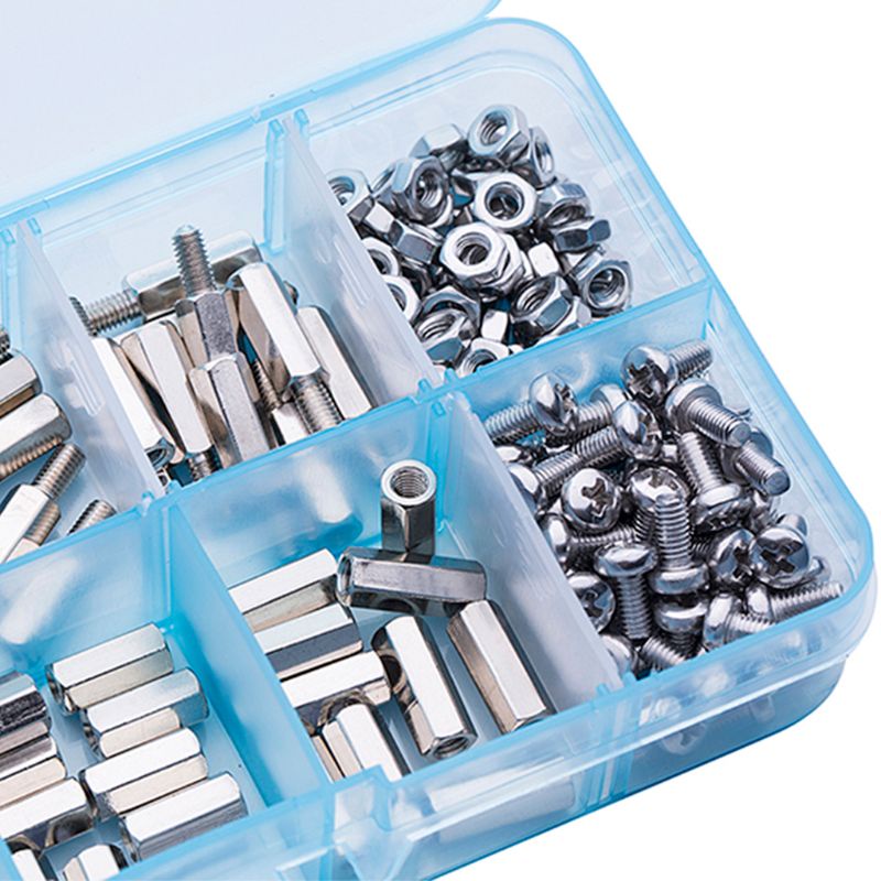 Bộ 200 Ốc Lục Giác M3 Mạ Niken Dùng Cho Bo Mạch Chủ PC