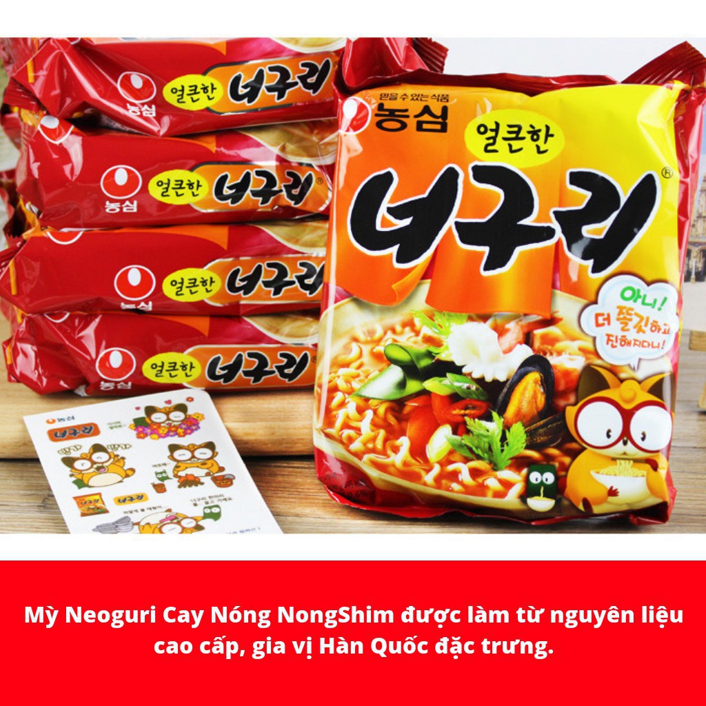 MÌ NƯỚC NEOGURI CAY NÓNG NÓNGHIM GÓI 120G - HÀN QUỐC