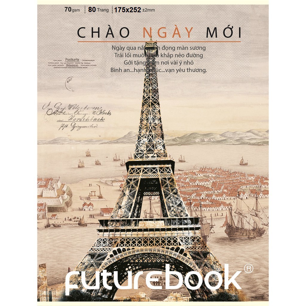 Lốc 10 vở KN Futurebook chào ngày mới 80tr 221 - Tặng GKT có chấm, bút nhớ dòng