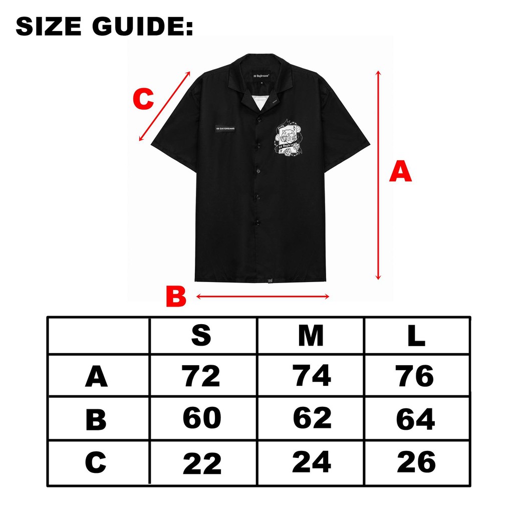 BLUE BIG LOGO SHIRT - Áo Sơ Mi Tay Ngắn <69DAYDREAMS> CHÍNH HÃNG | BigBuy360 - bigbuy360.vn